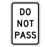 Do not pass sign