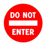Do not Enter