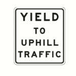 Yield to uphill sign