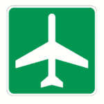 airport road sign