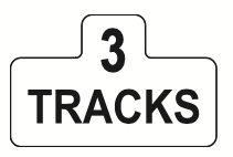 3 track road sign