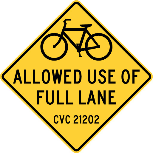 bicycle allowed full lane