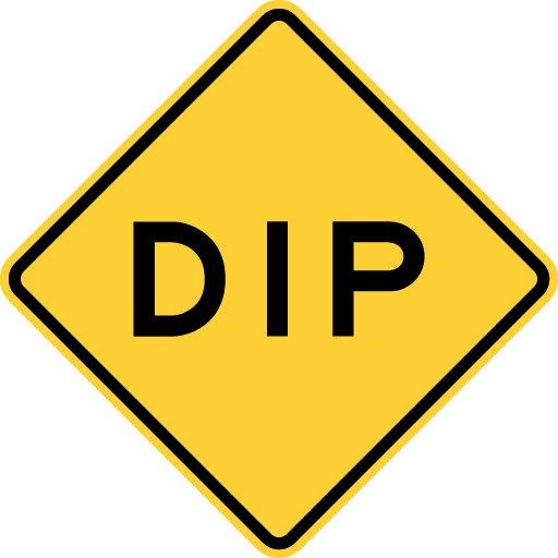 dip road sign means