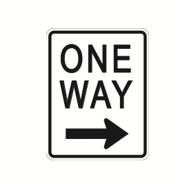 one way road sign meaning