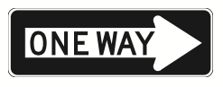 one way street sign