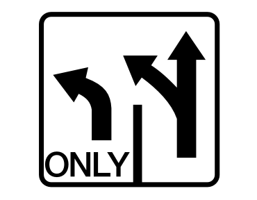 regulatory road sign