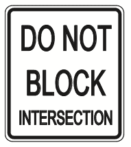road block signs