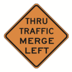thru traffic sign