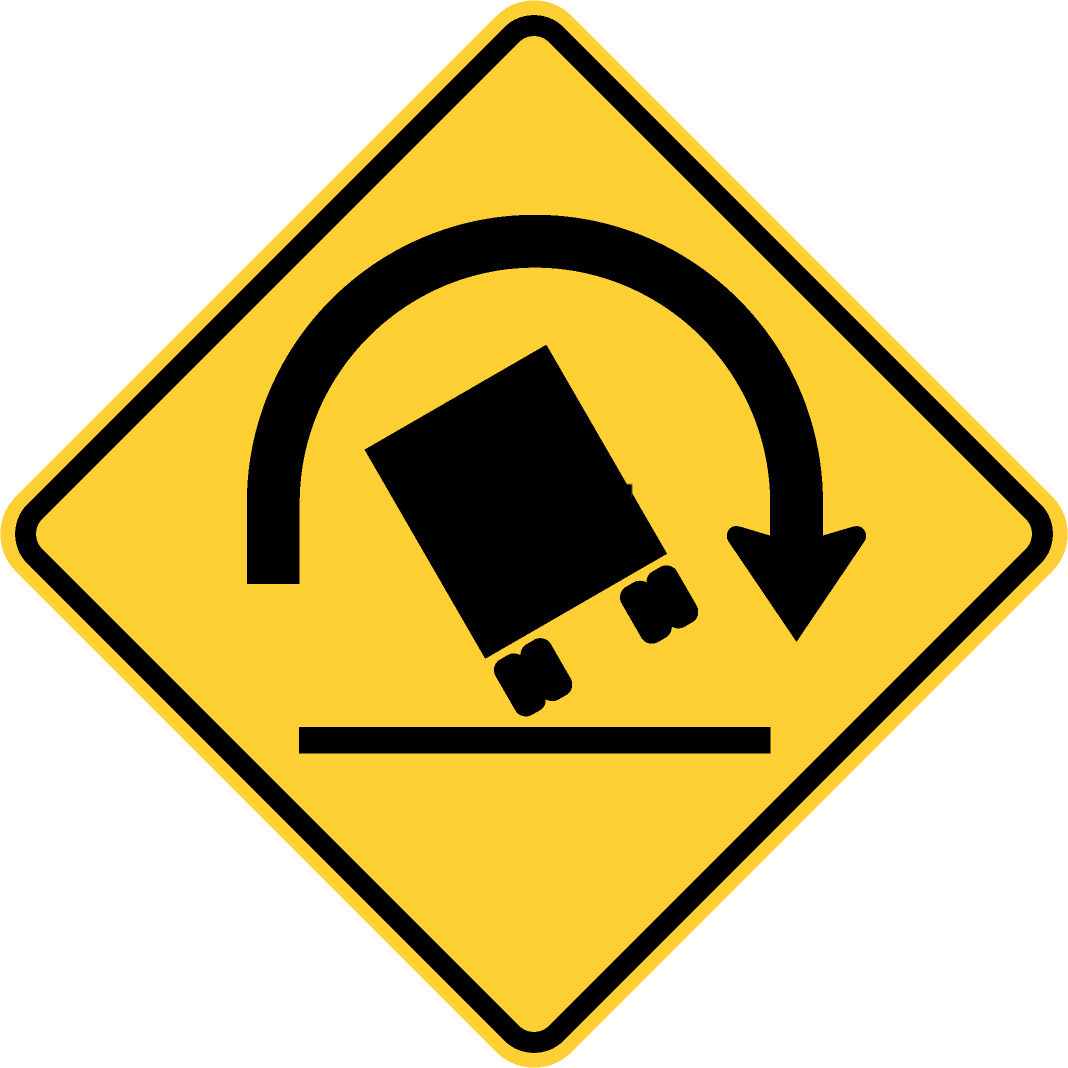 truck road sign